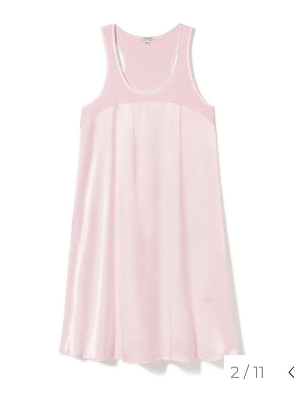 NWT Pj Harlow Lindsay Blush Light Pink M L Satin Loungewear Gown New sleepwear